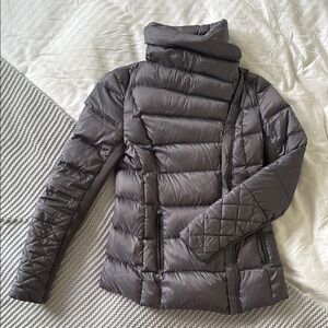 BCBG Gray Light Down Puffer Jacket XS